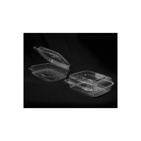 Handi-Foil Handi-Foil 9" Square Shallow Plastic Container, PK250 6091S-250